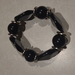 Black and Silver Brutalist Bracelet